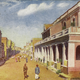 Bangalore. Commercial Street. Raphael Tuck & Sons, London; printed in England. Postal usage: Bombay (India) to USA, July 1951.